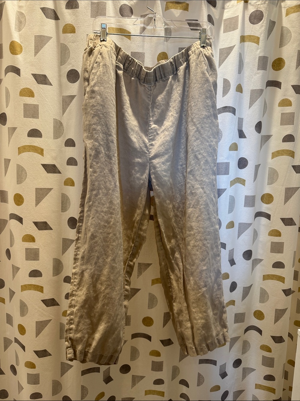 Quince 100% Linen Relaxed Pull On Pants in Driftwood